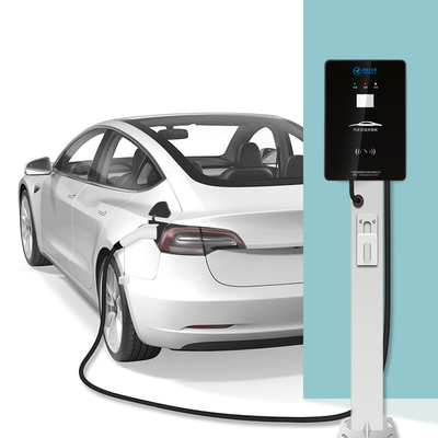 Carregador de parede para carro elétrico CA nível 2 7kw 32a com tela OLCD