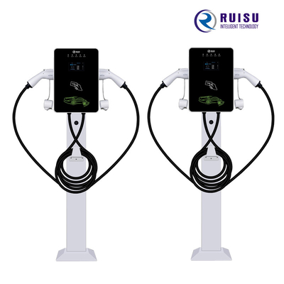 14KW 32A AC EV carregador monofásico tipo 2 suporte de chão com cabo de 5m