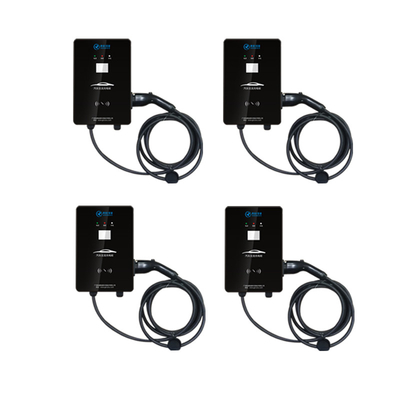 Carregador AC EV montado na parede 32A tipo 2 portátil Evse com display LCD