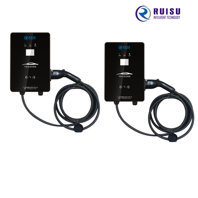 Carregador AC EV montado na parede 32A tipo 2 portátil Evse com display LCD