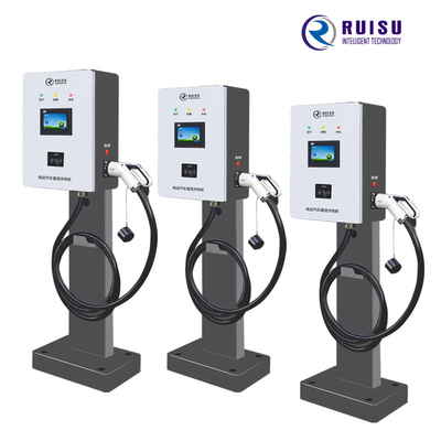 Equipamento de carregamento da velocidade rápida EV da C.C. do carregador de 30KW EV com tela táctil capacitivo CCS1 CCS2