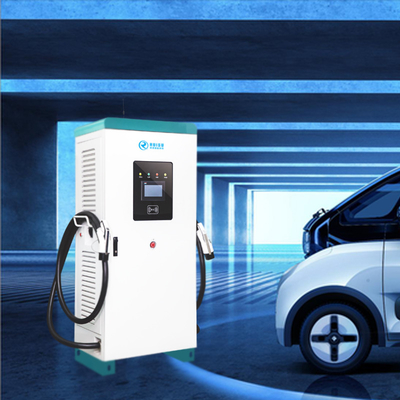 Carregador EV de 60kw com resfriamento natural, ponto de carregamento de carro ao ar livre CCS1 CCS2