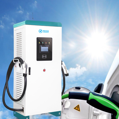 Estações de carregamento de veículos elétricos duplos ODM EV 160kw ao ar livre IP54