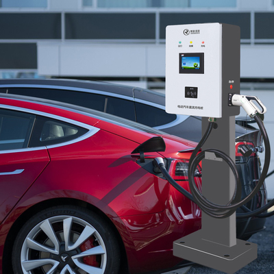 Carregador DC Fast 30kw EV com tela sensível ao toque de 7 polegadas Ccs tipo 2 conector único