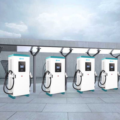 Carregador de carro EV inteligente montado no chão, estação EV de carregamento rápido 60KW OEM