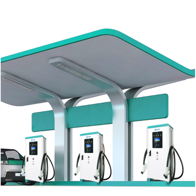 Carregador EV 120kw tudo em um montado no chão com tela de toque colorida de 7&quot;