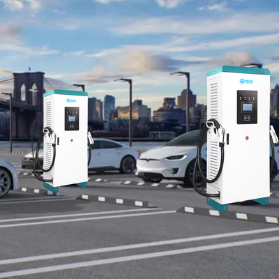 Carregador EV DC 120kw de carregamento rápido tudo em um com pistola de carregamento duplo