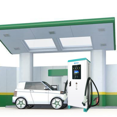 Carregador EV DC 120kw de carregamento rápido tudo em um com pistola de carregamento duplo