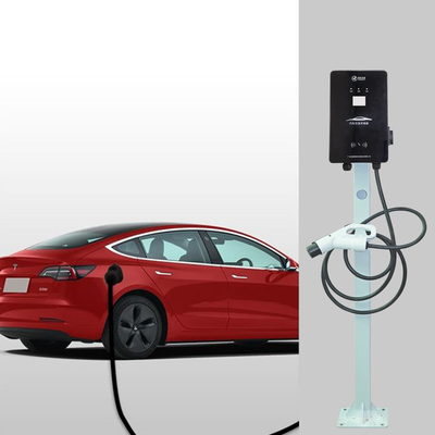 Carregador AC EV montado na parede 32A tipo 2 portátil Evse com display LCD