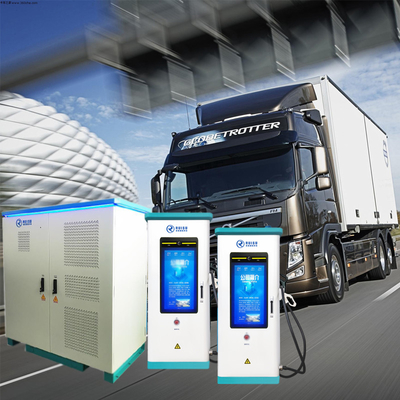 Carregador dividido EV para caminhões pesados ​​com Chademo CCS GB/T plugue Ip54 à prova d'água